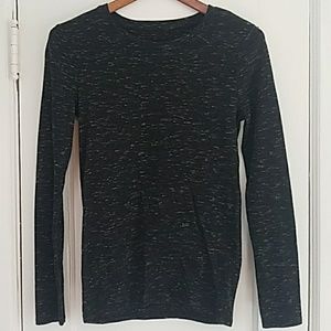 3/$20 A New Day - Black & Grey Speck Long Sleeve T